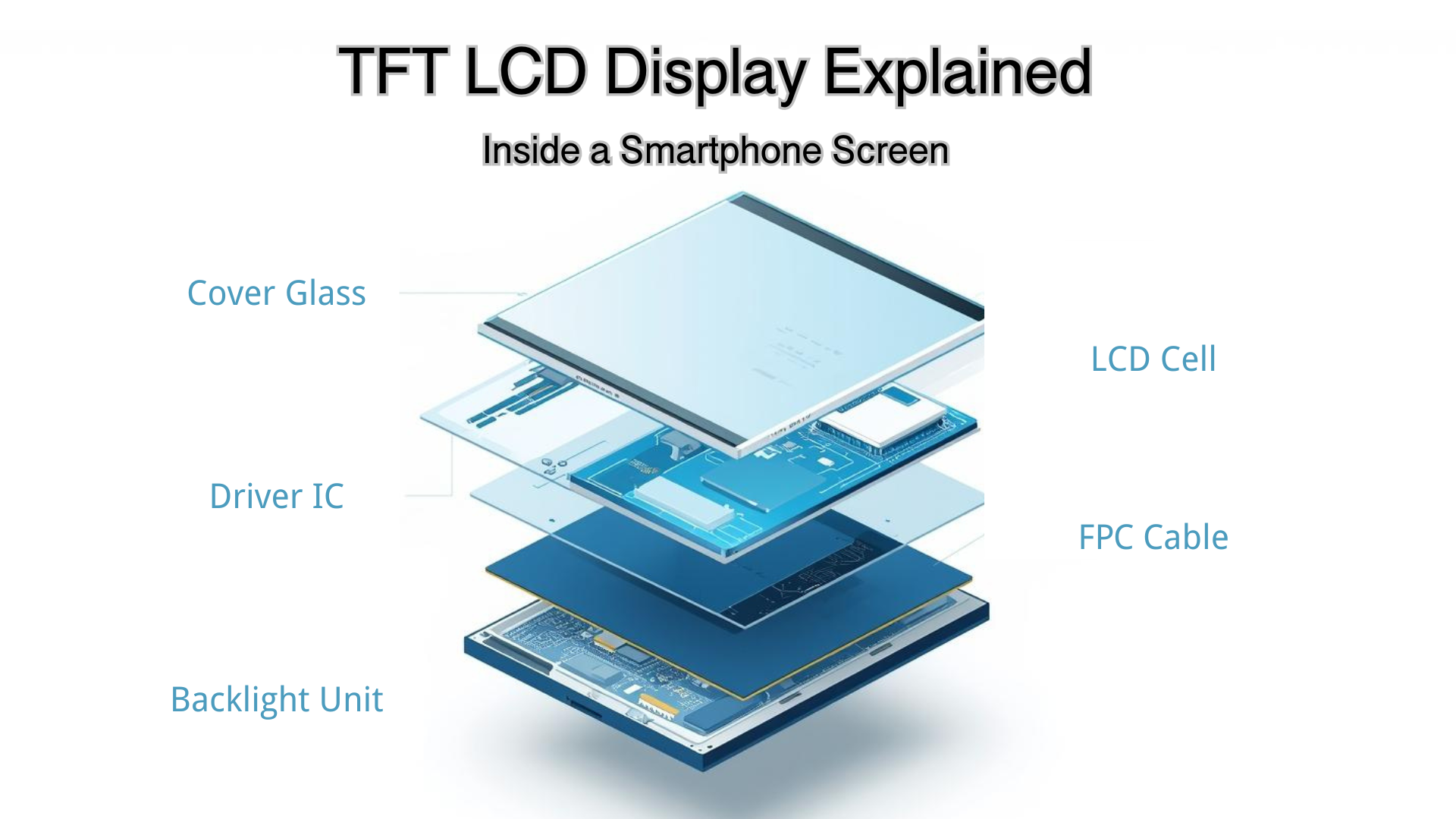 Tft Display With In Cell Touch Components Stack Kintron