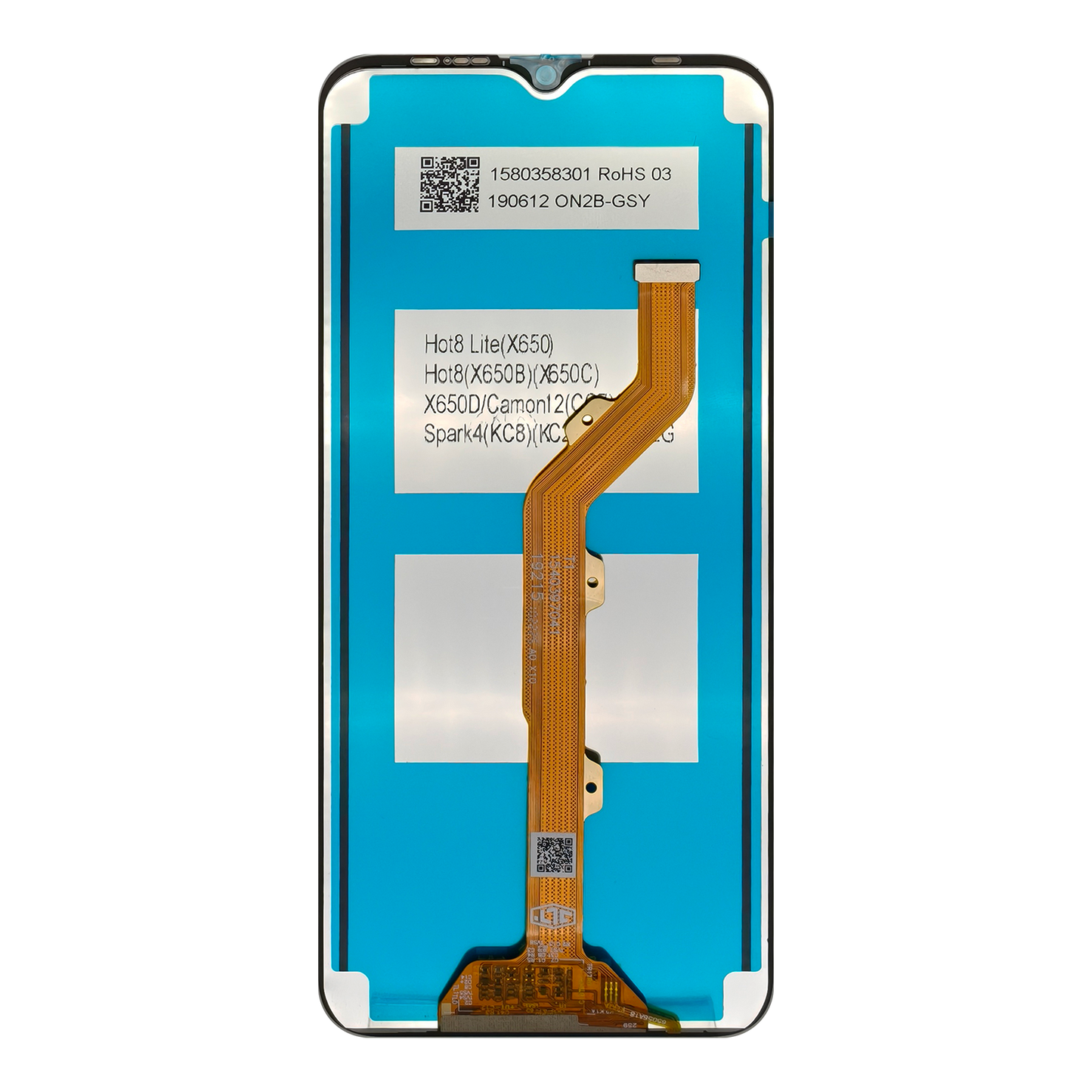 Infinix Hot 8 Lite X650 LCD Display Screen Assembly