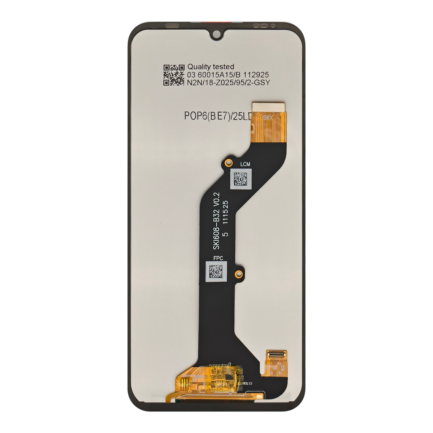 Tecno Pop 6 BE7 LCD Display Screen Assembly