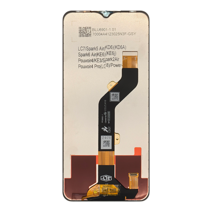 Tecno Pouvoir 4 LC7 LCD Display Screen Assembly