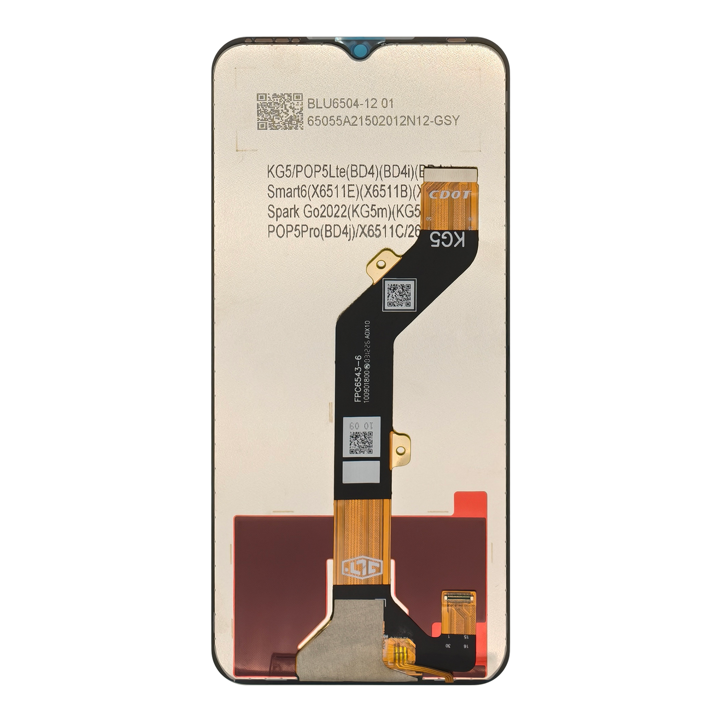 Tecno Spark Go 2022 KG5 LCD Display Screen Assembly
